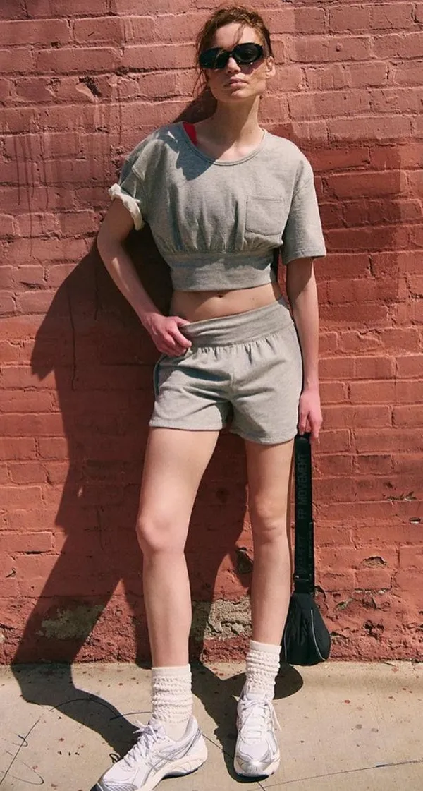 NWT Free People Movement Challenger Set In Heather Grey $128 MSRP New in free people poly bag No refunds or cancellations - Image 4