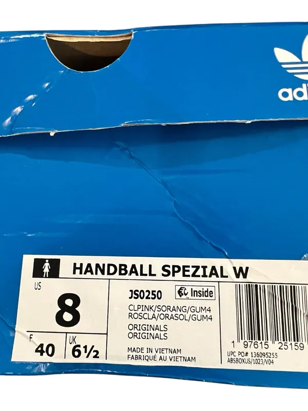 Adidas Originals Handball Spezial Sneakers Pink Orange Gum Sole Women’s US 8 NIB - Image 11