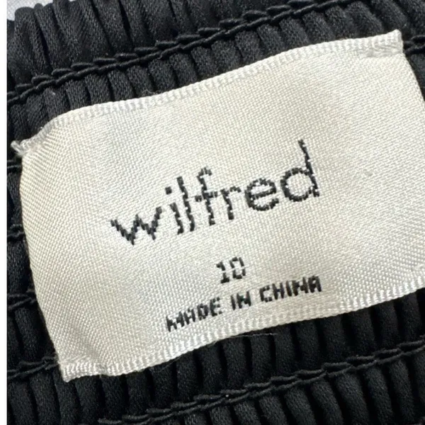 Wilfred Black Glaze Satin Dress Size 10‎ - Image 4