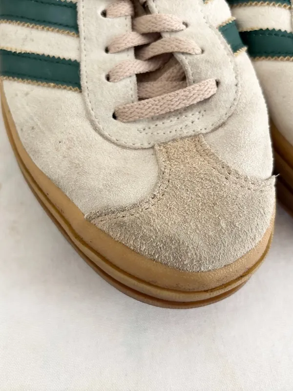 Adidas Originals Gazelle Bold Sneakers in Beige And Green - Image 5