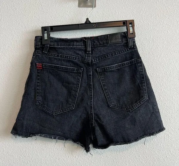 BDG Black Denim Shorts - Image 4