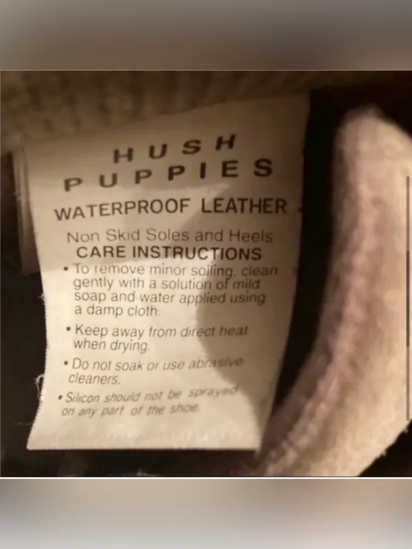 Hush Puppies Waterproof Leather Boots Bostin Size 7.5 - Image 6