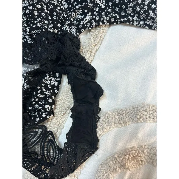 Intimately‎ Free People boho ruffle sleeve lace bodysuit size S BIN P - Image 5