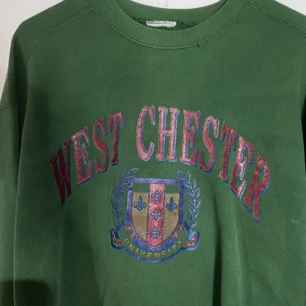 Green Men's Sweater Size M - Image 2