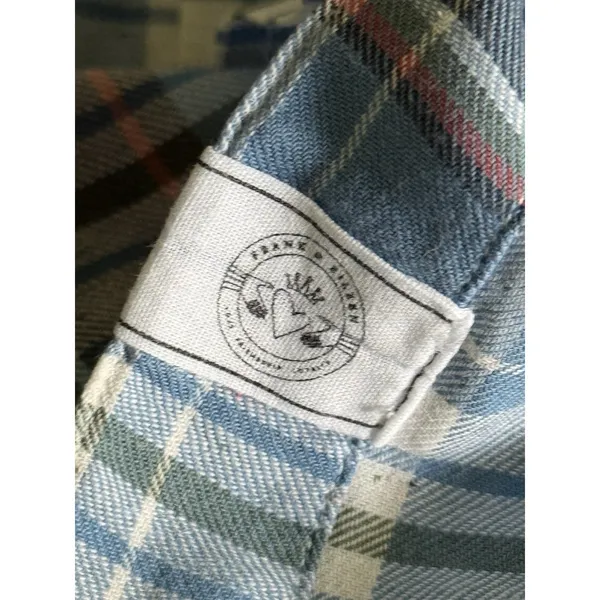 Frank & Eileen Barry Button Down Shirt Womens XS Blue Plaid Cotton‎ - Image 10