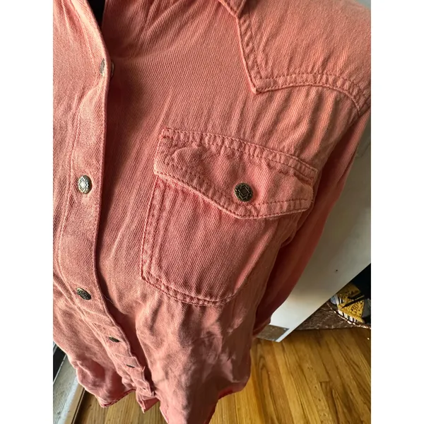 Ariat Women’s R.E.A.L. Jurlington Coral Snap Shirt M Western Chic - Image 3