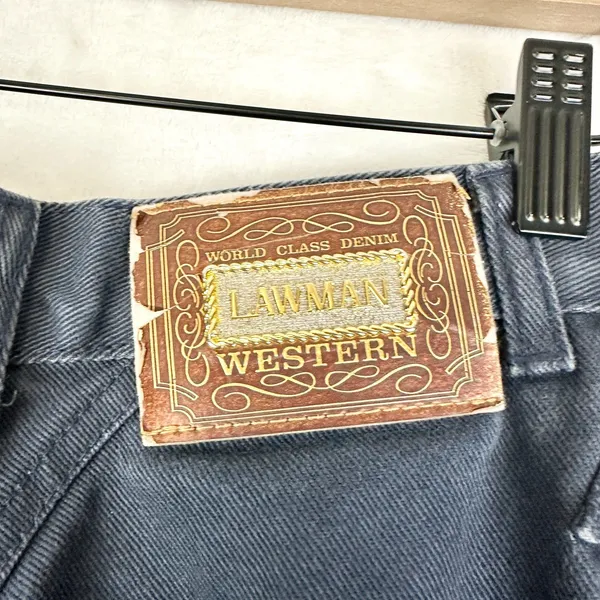 Lawman Vintage Bareback Western Jeans Size 3 Tall (24"x34") Rodeo - Image 5