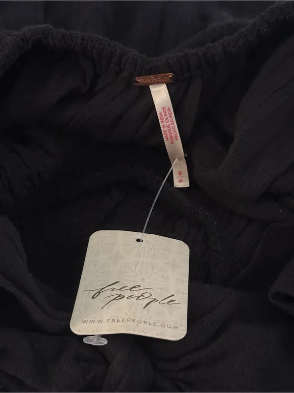 Free People Blissful Breeze Mini Dress in Black - Image 4
