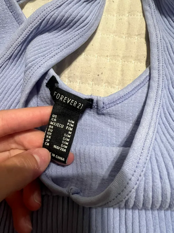 Forever 21 Periwinkle Crop Top - Image 2