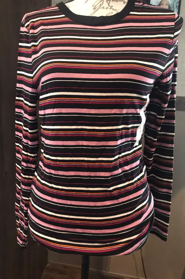 A New Day NWT Size medium striped long sleeve top - Image 6