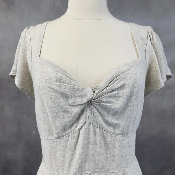 Abercrombie Fitch Mini‎ Dress Womens Small Smocked Cottage Coastal Clean Girl - Image 3