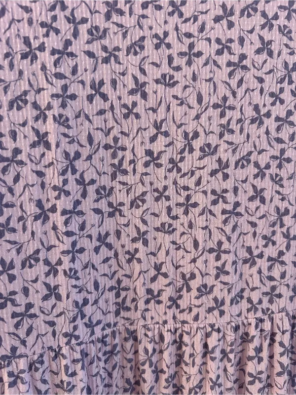 A New Day Lilac Floral Tiered Midi Dress Size S - Image 5