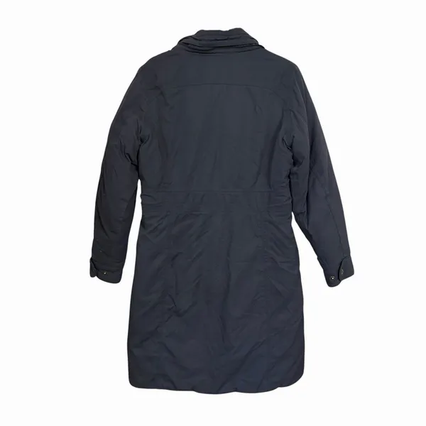 Marmot Womens Sz M Black 650 Fill Long Length Jacket Goose Down Full Zip Warm - Image 4