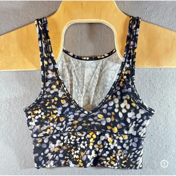 529 | Lululemon Align Floral Abstract Print Cropped Athletic Tank Women‎ (Best)4 - Image 2