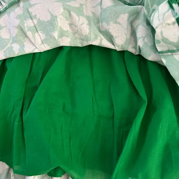 AMUR Martine Mini Dress, Green/White Floral, Size 10, NWT - Image 9