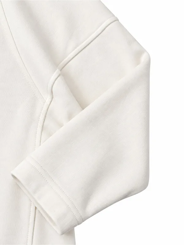 Banana Republic White Collared Pullover Sweatshirt Size Large Oversized - Image 6