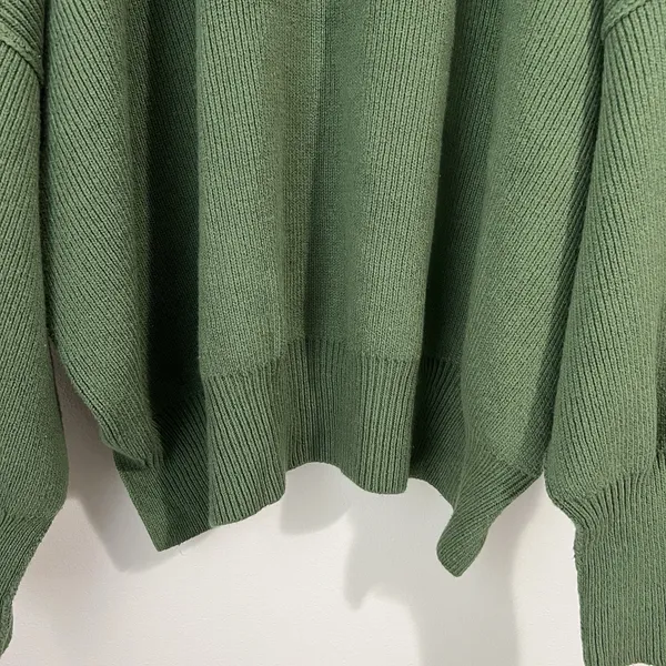 Free People Easy Street Tunic Sweater Size Small Sea Garden Green Oversized Boho - Image 7