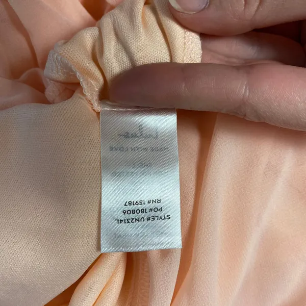 Lulus NWT Brilliant Perfection Blush Pink Cold-Shoulder Tiered Maxi Dress Size S - Image 9
