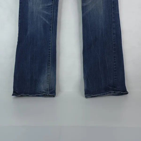 Wrangler Rock 47 Ultra Low Rise Embellished Flare Jeans Size 5x36‎ WHX65MG - Image 4