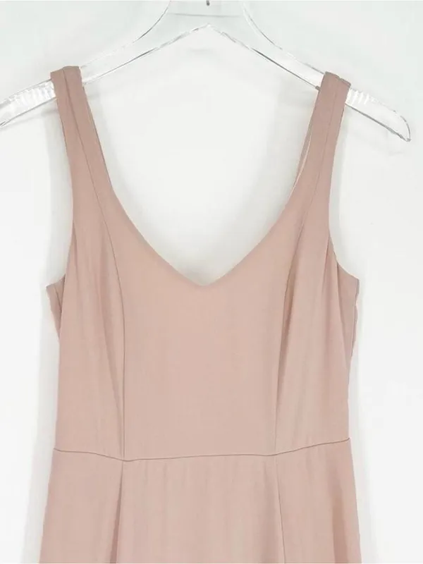 Show Me Your MuMu Dusty Blush V-Neck Maxi Dress Size XS - Image 2