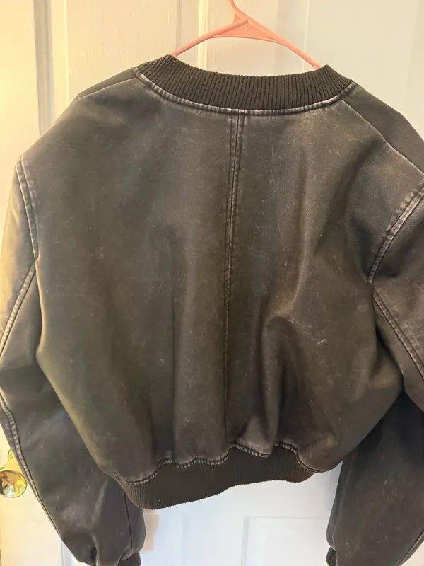 Lioness Leather Bomber Jacket - Image 4