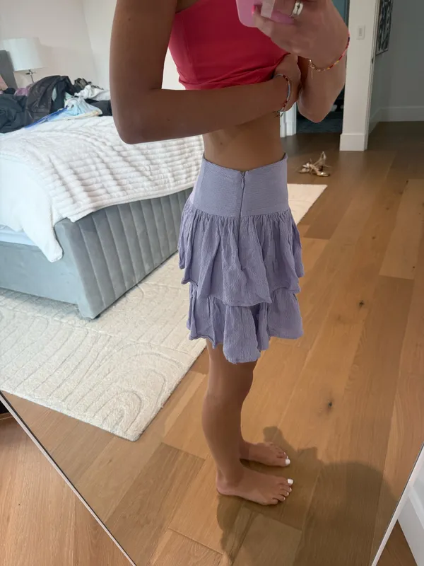 Forever 21 purple ruffle mini skirt - Image 2