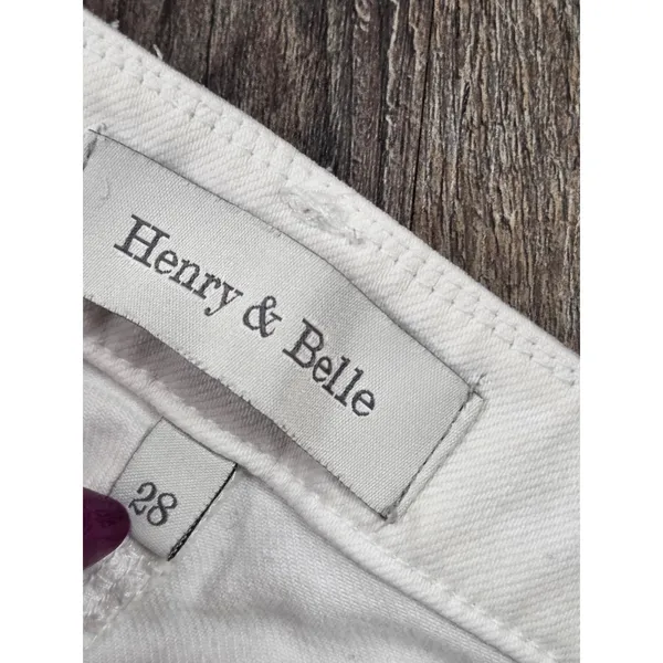 Henry + Belle Signature Bootcut White Women's Jeans Size 28 - Image 2