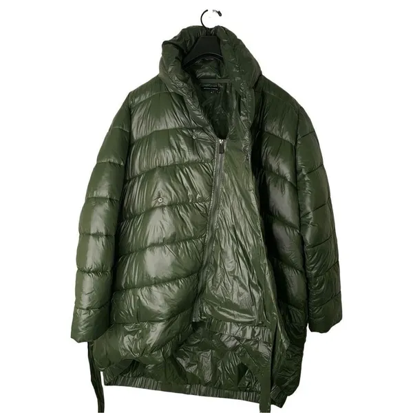 Universal Standard Kanda Puffer Jacket Winter Coat green women's size medium - Image 2