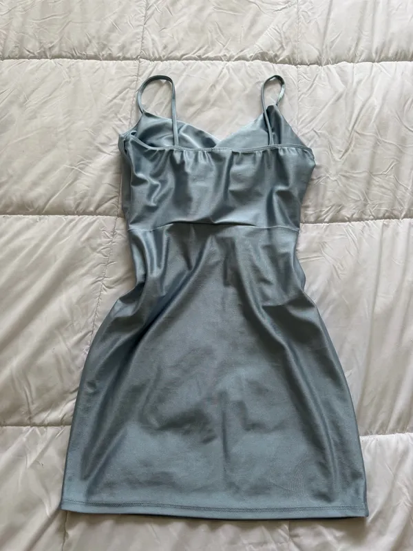 Windsor Blue Mini Dress - Image 6