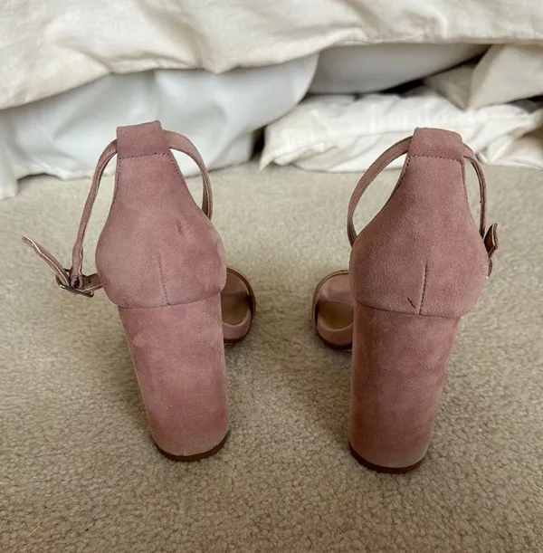 Steve Madden Pink Suede Block Heels - Image 4