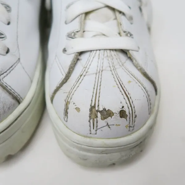 Vintage 90s Skechers White Chrome Platform Sneakers - Image 10