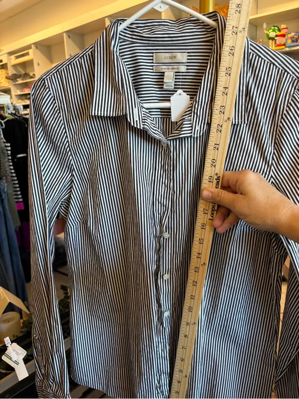 J.Crew Women's Striped Button-Up Shirt‎ - Image 13
