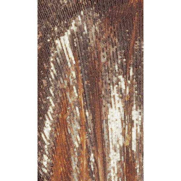 Lovers + Friends Duchess Sequin Dress‎ XL NWT Gold Halter Midi Party Cocktail - Image 4