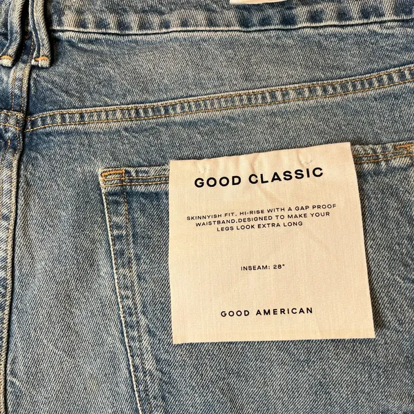 Good American Good‎ Curve Skinny Crop Jeans Size 24 Plus Size Tummy Control New - Image 7
