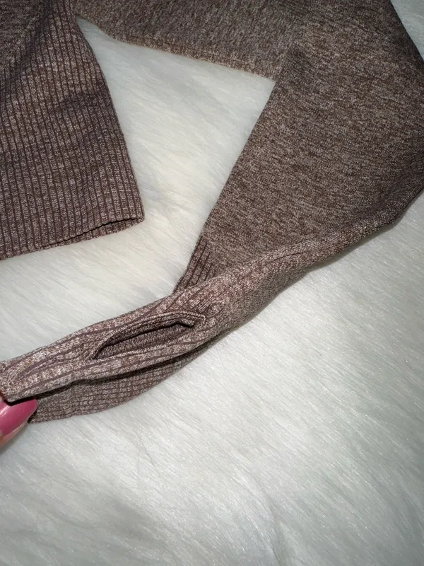 3 Piece Workout Set Brown - Image 8