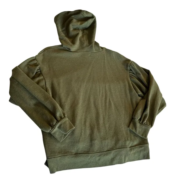 Madewell Women's Olive Green Hoodie - Image 2