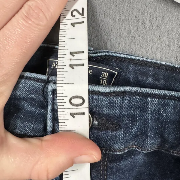 Abercrombie Fitch Simone High Rise Super Skinny Jeans Womens 10 Blue 30 Stretch - Image 7