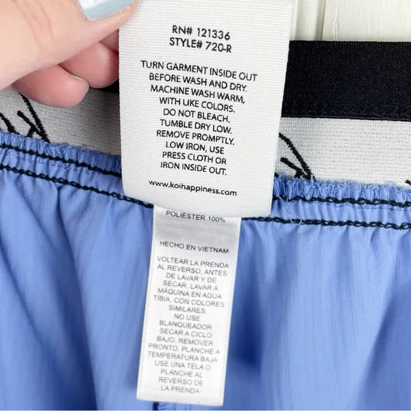Koi Lite 720 Spirit Pant Slim Fit Scrub Pants Women's Plus Size 3X Ceil Blue - Image 8