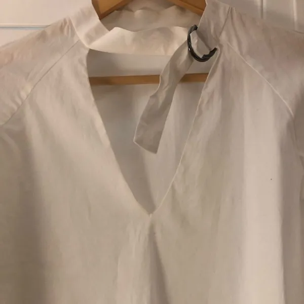 Zara Trafaluc‎ Collection White Cotton Blouse - Image 8