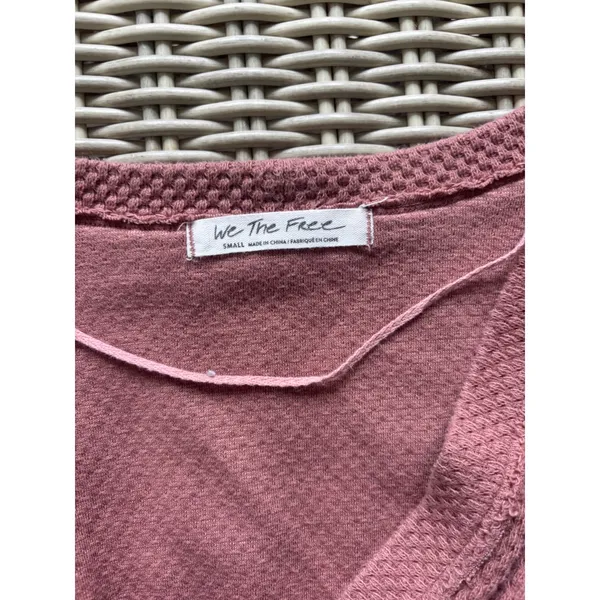 We The Free Free People Fall For You Twist Crop Top Small boho thermal layered - Image 7