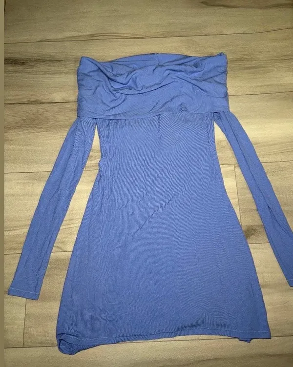 Skims soft lounge off shoulder dress - Image 2