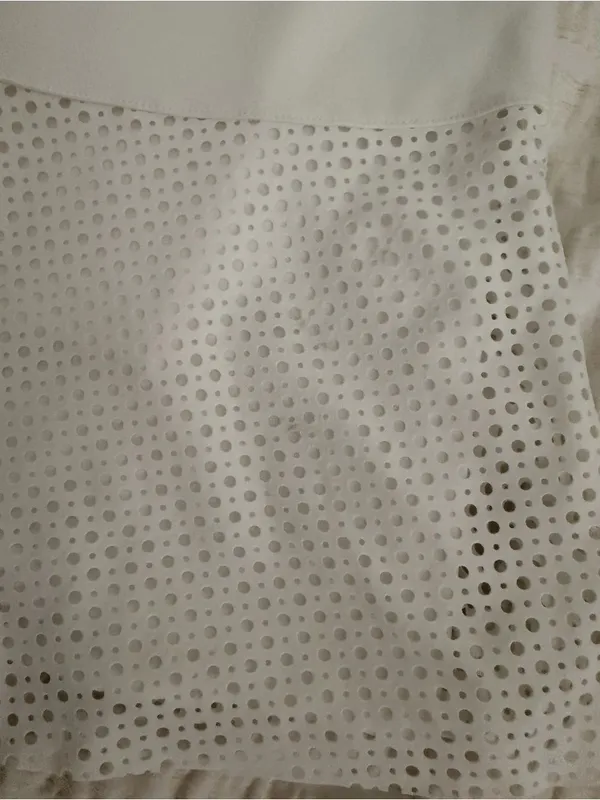 Ralph Lauren White Eyelet-Hem Athletic Mini Skort - Image 5