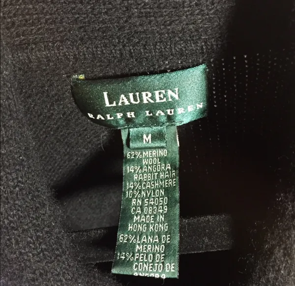 Lauren Ralph Lauren Black Wool Sweater - Image 3