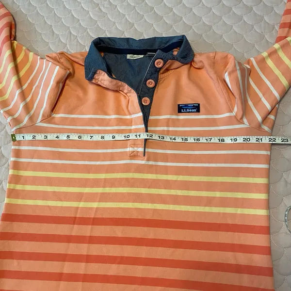 L.L. Bean Long Sleeve Sweater Shirt Size Large - Image 5