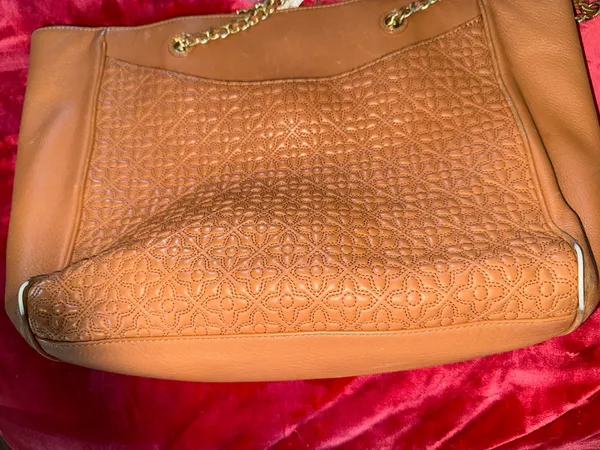 Tory Burch Bryant Embossed Leather Tote braw - Image 8