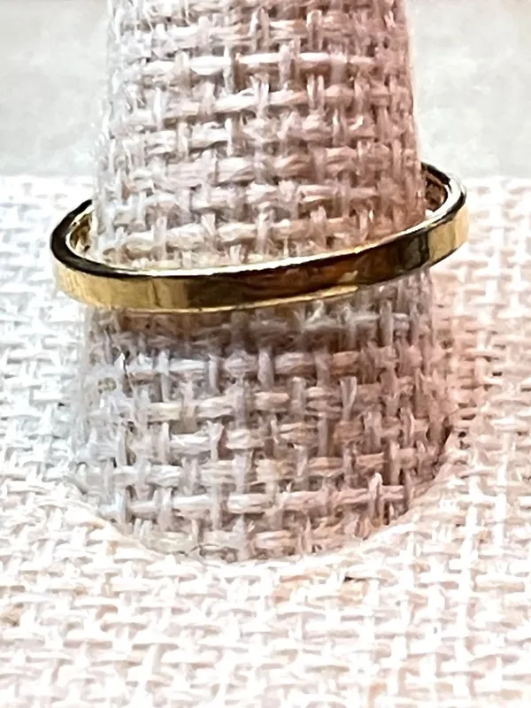Vintage 1980s Korea Gold-Tone Bypass Cluster Ring Round Faux Diamonds Size 7.5 - Image 5