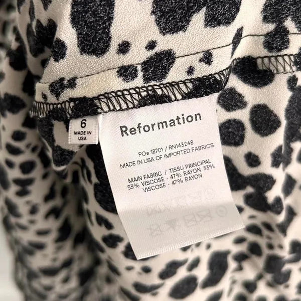 NEW Reformation Saskia rocky animal print spotted mini dress | small maximalist - Image 6
