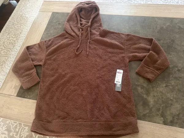 32 degrees Women's Brown Fleece Hooded Jacket - Image 5
