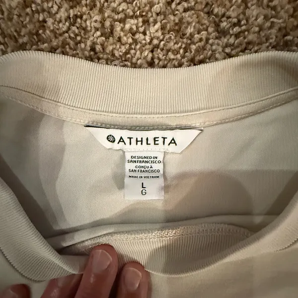 Athleta Beige Long Sleeve Shirt - Image 3