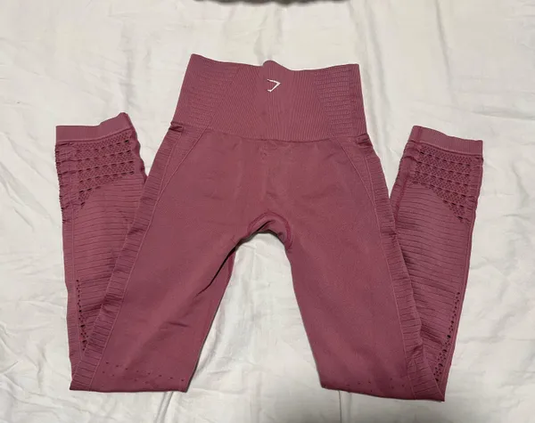 Gymshark Leggings-Pink - Image 2